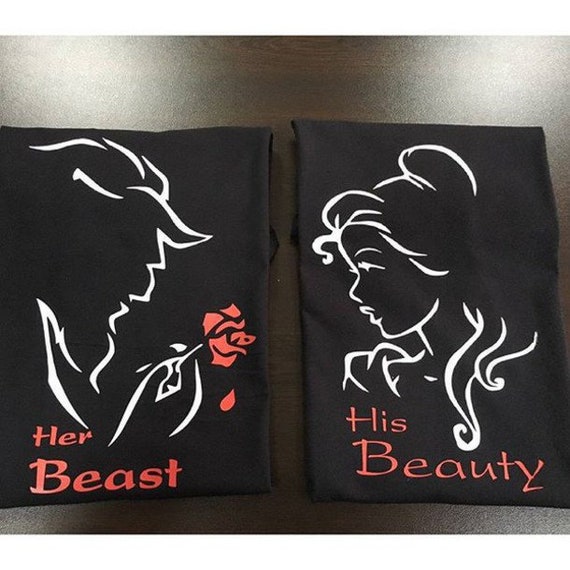 Her Beast His Beauty Shirts Couple 