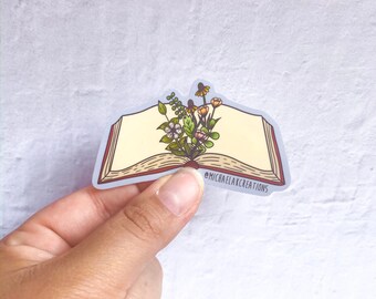 Download Book Sticker Etsy