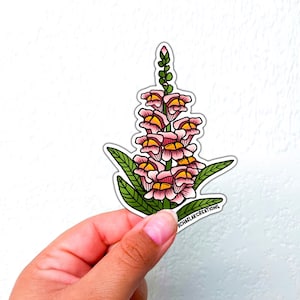 SnapDragon Sticker |Stickers for Hydroflask|stickers|laptop stickers|Water bottle Sticker|Flower Stickers|Waterproof stickers|