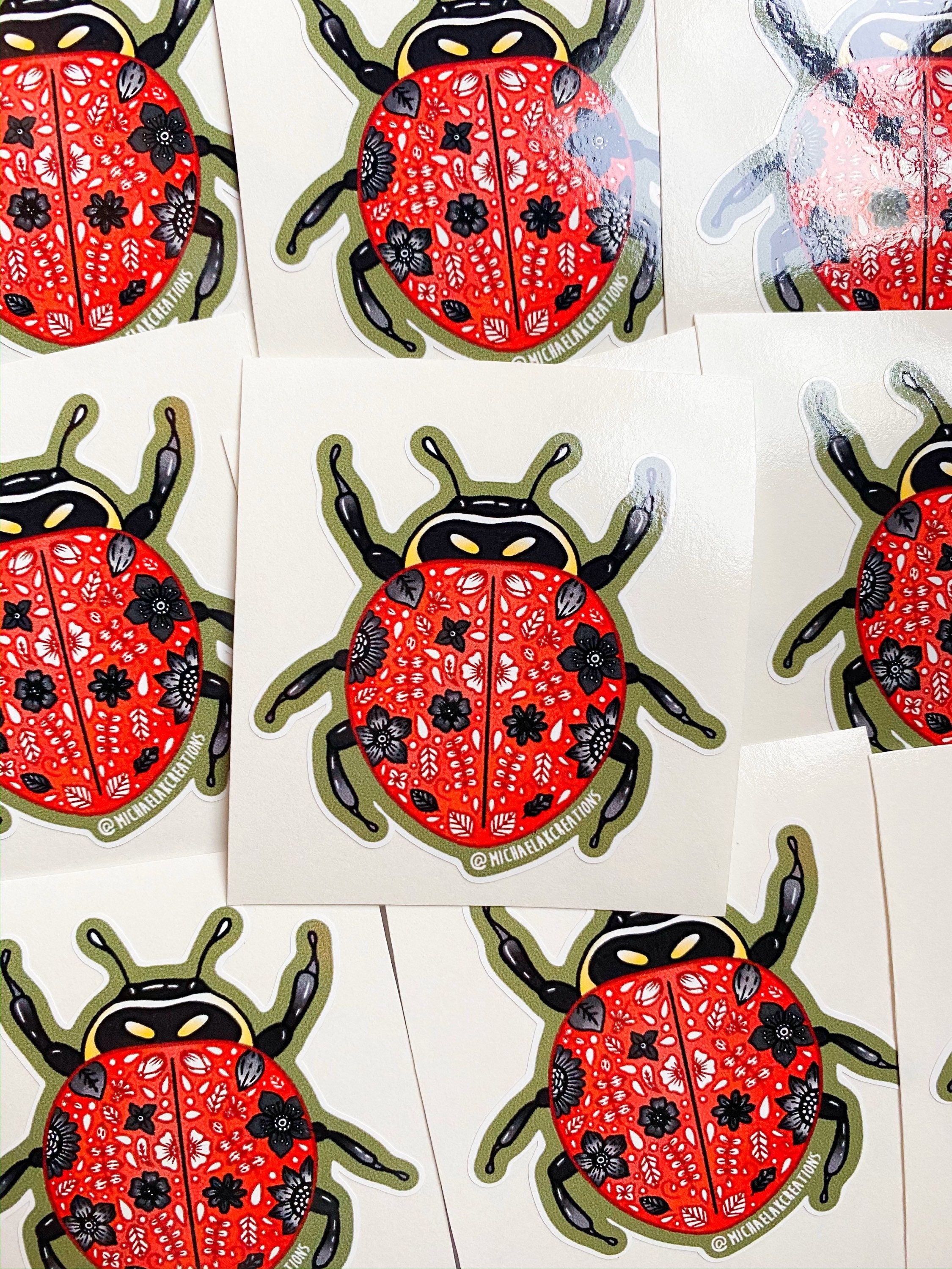 Ladybug Sticker stickers For Hydroflask Hydroflask Stickers Laptop 