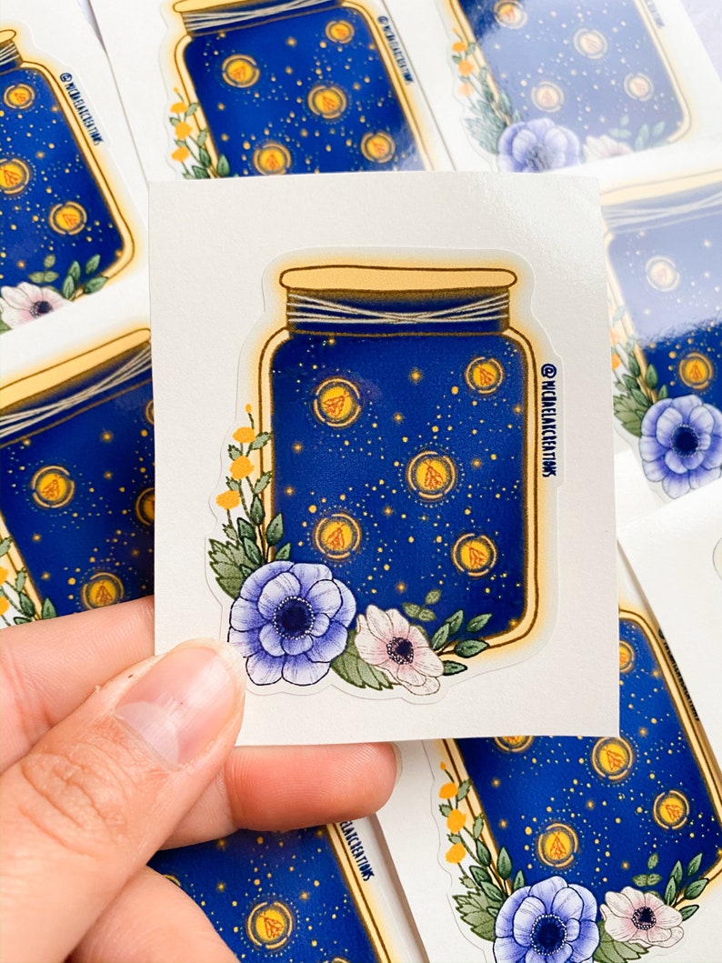 Firefly Jar Sticker Stickers for Hydroflask Hydroflask Etsy