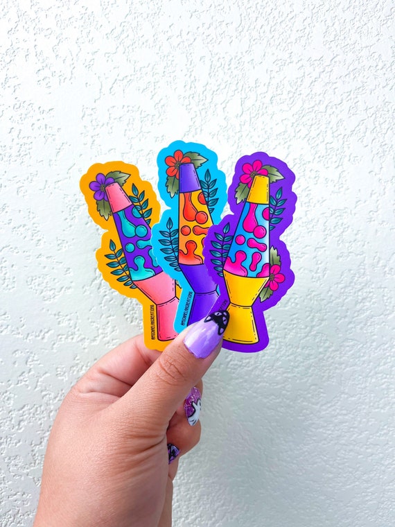 Lava lamp Sticker | Stickers | Stickers for Hydroflask | laptop stickers |Water bottle Sticker |Waterproof Stickers | retro stickers