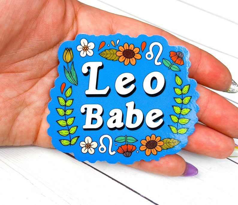 Sticker Names Leo Leo Babe Sticker | Stickers | Stickers for Hydroflask | Laptop Stickers ...