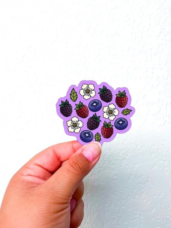 Berry sticker, Stickers for Hydroflask,laptop stickers,Cute Car decals,Trendy stickers,Stationary stickers,deco stickers,berries stickers