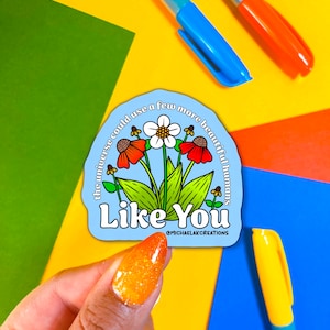 Mooie menselijke sticker, stickers voor hydroflask, laptopsticker, leuke autostickers, trendy stickers, stationaire stickers, decostickers,