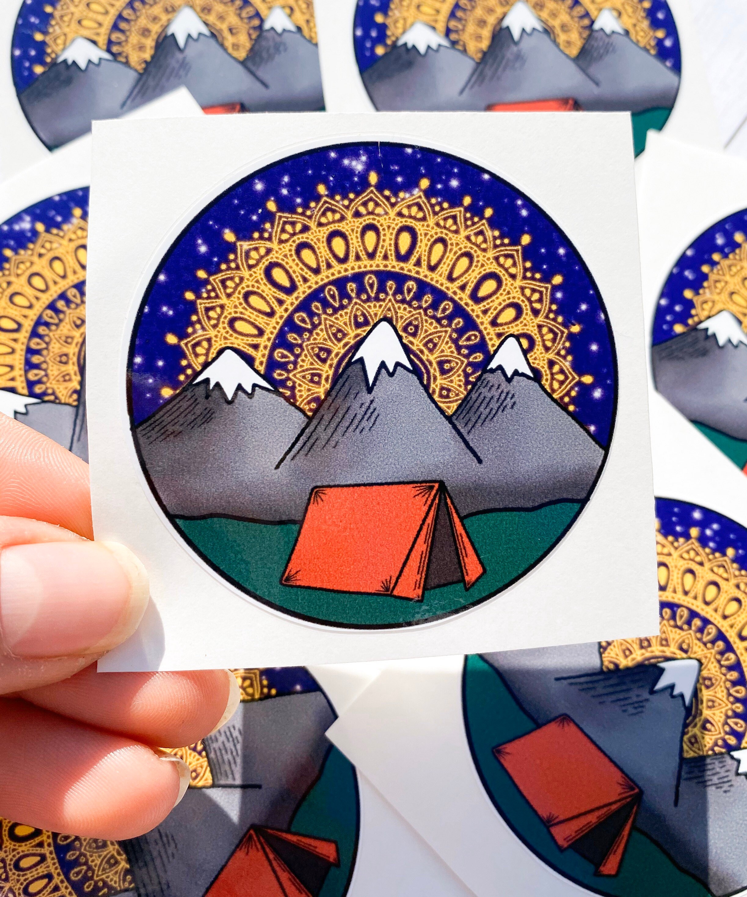 Camping Sticker | Outdoors Stickers| Stickers for Hydroflask | Laptop ...