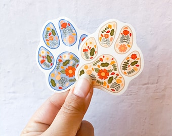 Paw Sticker |Stickers for Hydroflask |stickers|laptop stickers|Water bottle Sticker|Flower Stickers| Waterproof stickers |Cat Mom|Dog Mom