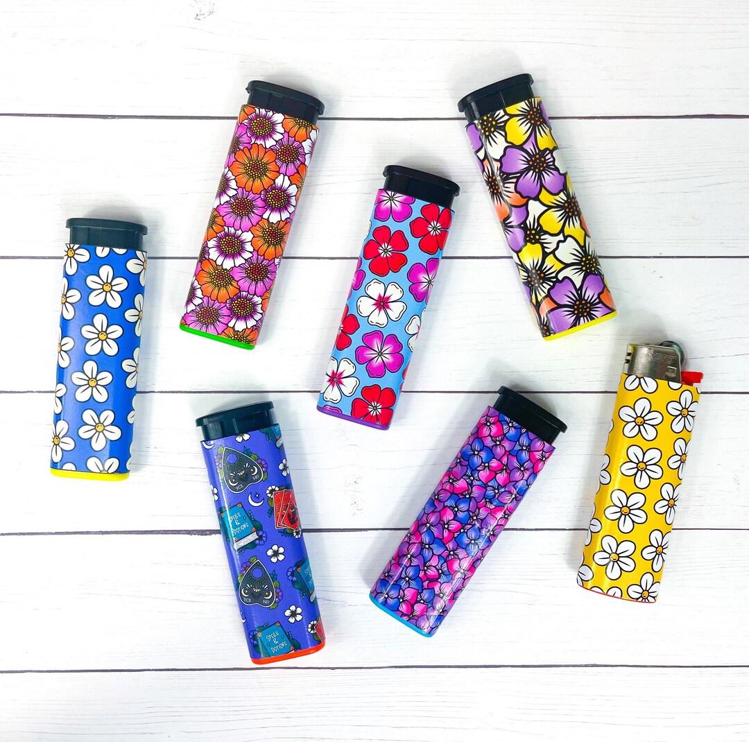 Floral Lighter Stickers Lighter Stickers Stoner Stickers Stoner Gift
