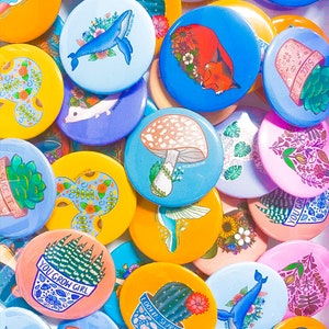 CHOOSE - Button Pack (3, 6, 10 buttons) | Cute Pin Pack | button pins | pin badge | Floral button | 1.5” buttons