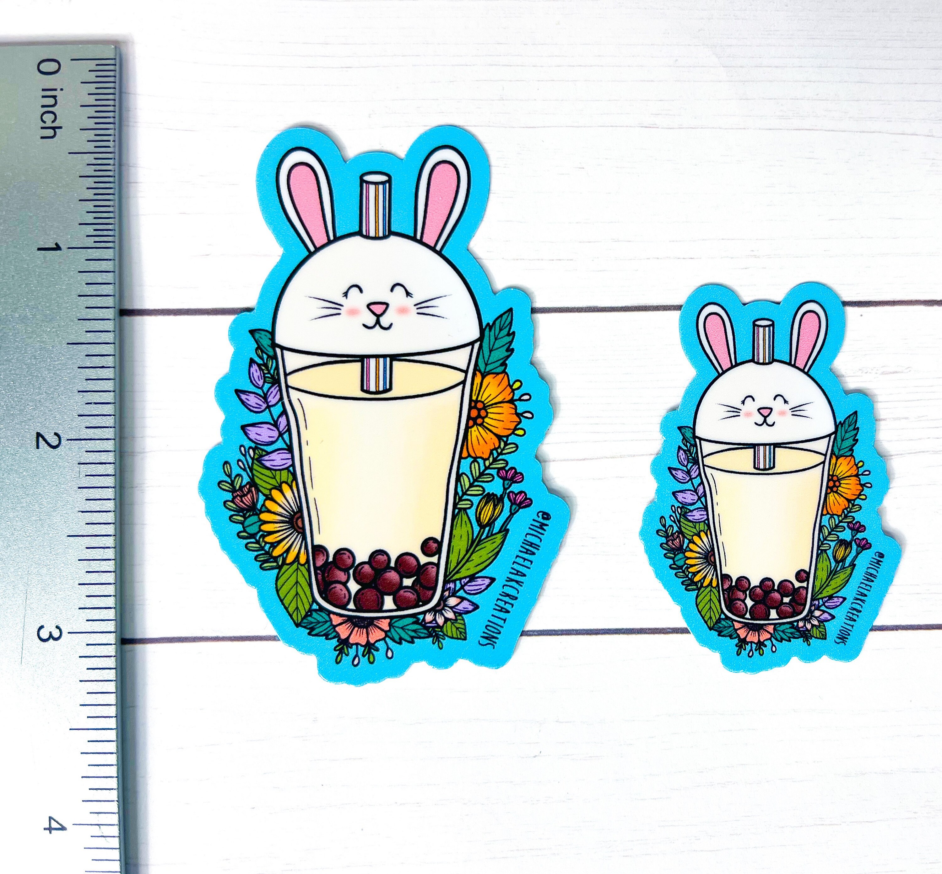 Boba Bunny Sticker|boba Animal Sticker|boba Sticker|stickers for ...