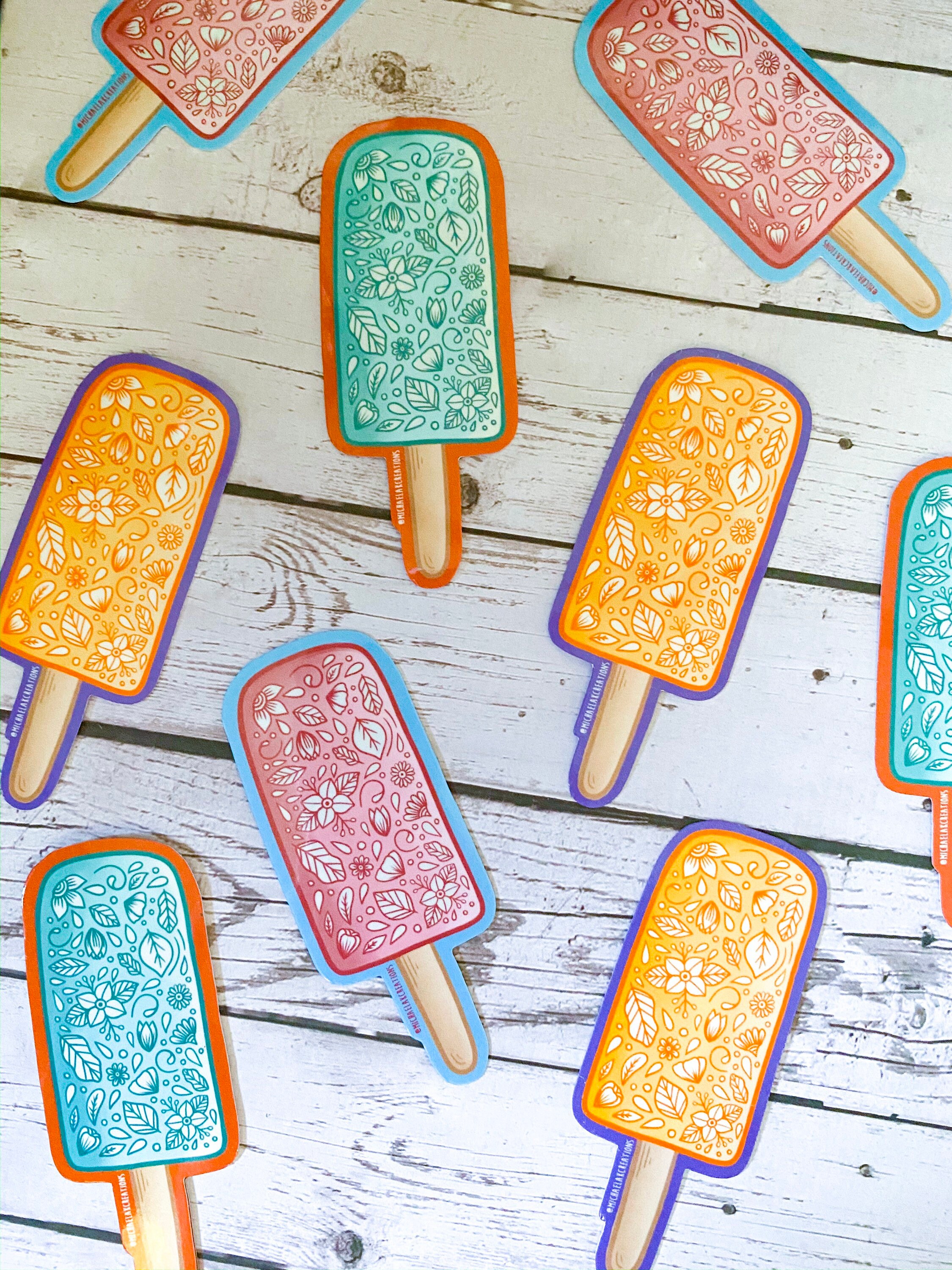 Popsicle Sticker Stickers for Hydroflask Laptop Stickers | Etsy