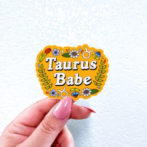 Taurus Babe Sticker | Stickers | Stickers for Hydroflask | laptop stickers |Water bottle Sticker|Waterproof Stickers| Astrology Stickers