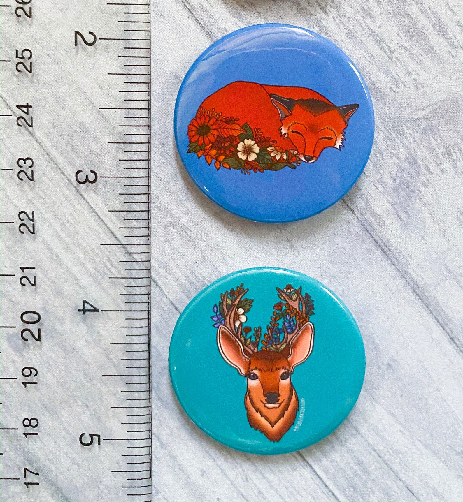 Woodland Animal Button Set | Cute Buttons | Raccoon Pin | Button Pins ...