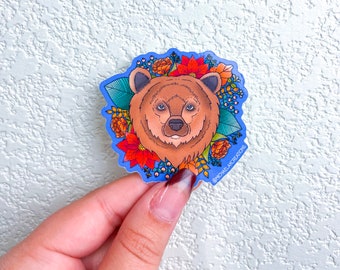 Pegatina de oso / Pegatinas / Pegatinas para hidrofrasco / pegatinas para computadora portátil / Pegatinas de botellas de agua / Pegatinas impermeables / Pegatinas para animales