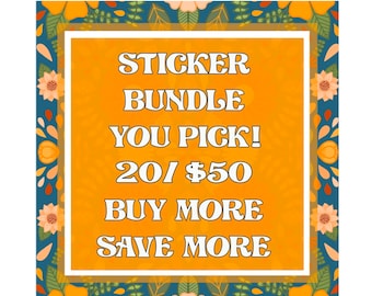 Sticker Bundle | vinyl sticker bundle | waterproof stickers | 10 pack stickers | stickers for Hydroflask | Laptop stickers