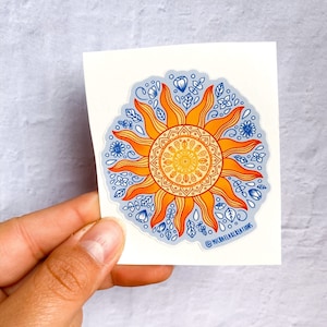 Sun Sticker | Sun Child Sticker|Stickers for Hydroflask | laptop stickers | Waterproof Stickers | Flower Stickers | small gift