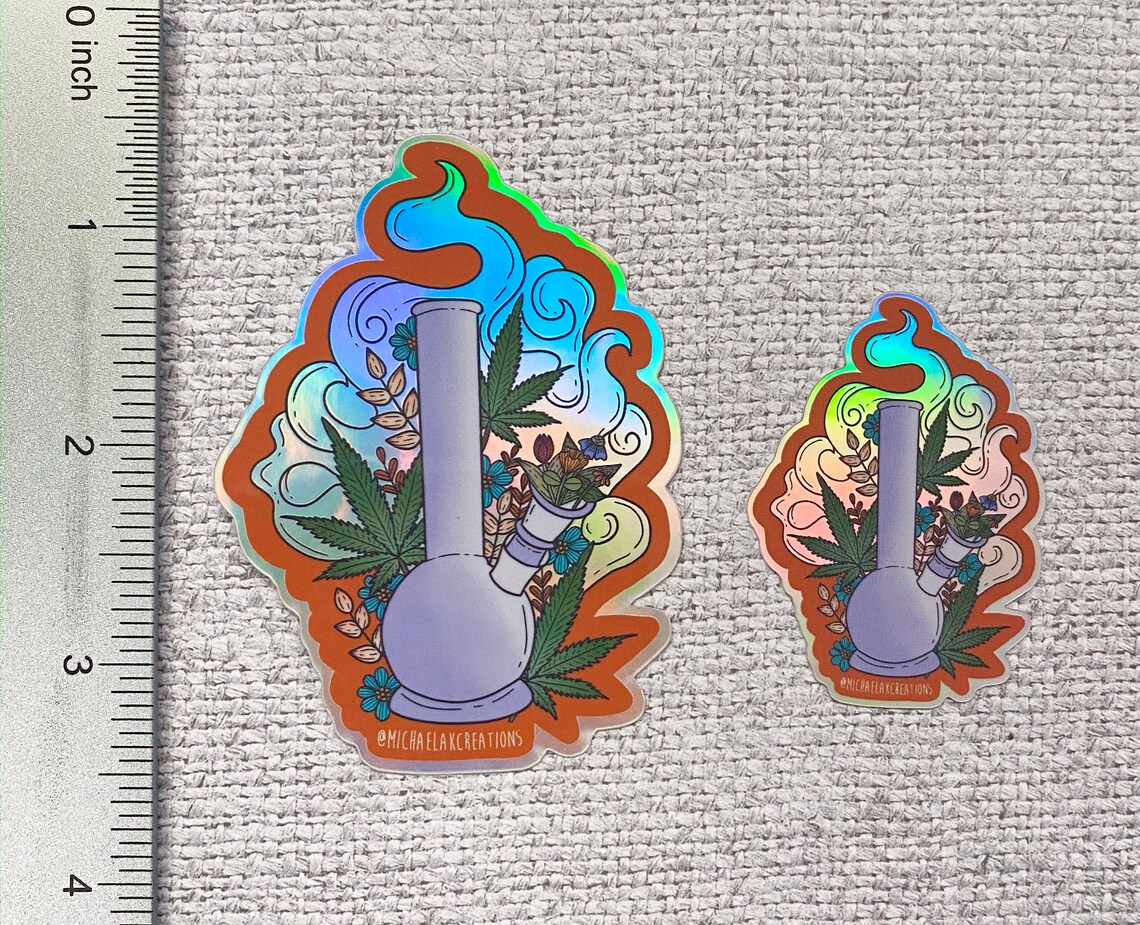 Bong Sticker 420 Sticker Stickers for Hydroflask flower Etsy