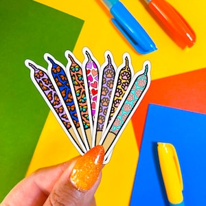 Gelenkaufkleber |420 Aufkleber | Aufkleber für Hydroflask |Blumen Aufkleber|Smoker Aufkleber |Wasserdicht Aufkleber|Smoker Sticker