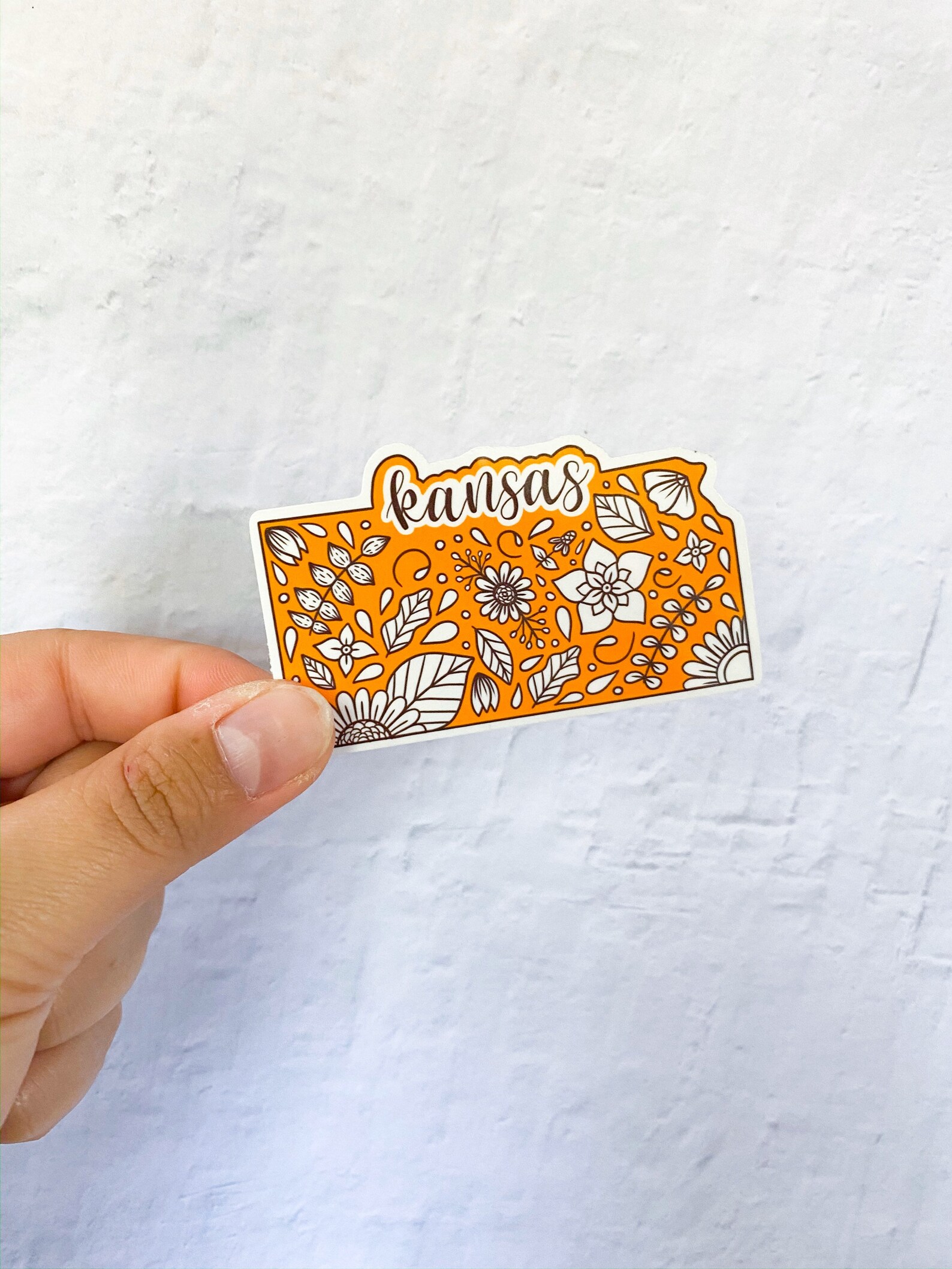 Kansas Sticker States Stickers KS Sticker Stickers for Etsy