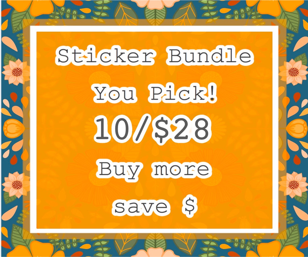 Sticker Bundle | Vinyl Sticker Bundle | Waterproof Stickers | 10 Pack ...
