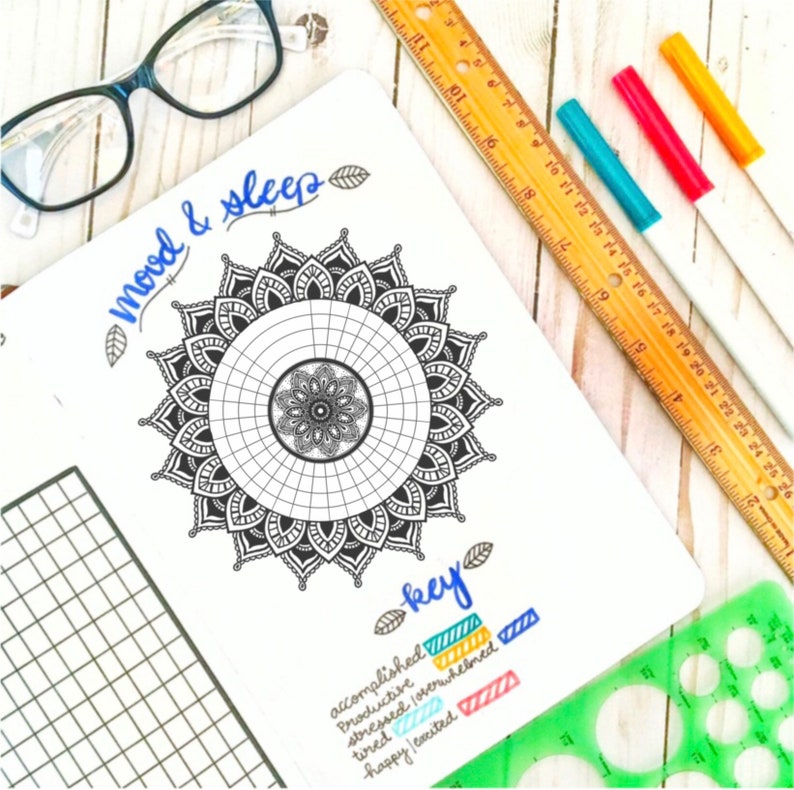 Mandala Mood Tracker Digital Download/ Printable | Etsy