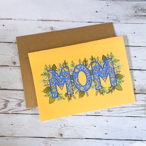Floral Greeting Card | Mother’s Day Card | Mother’s Day gift | Mother’s Day | Greeting Card for mom