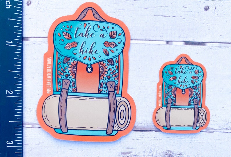 Hiking Sticker Stickers for Hydroflask Laptop Stickers Etsy
