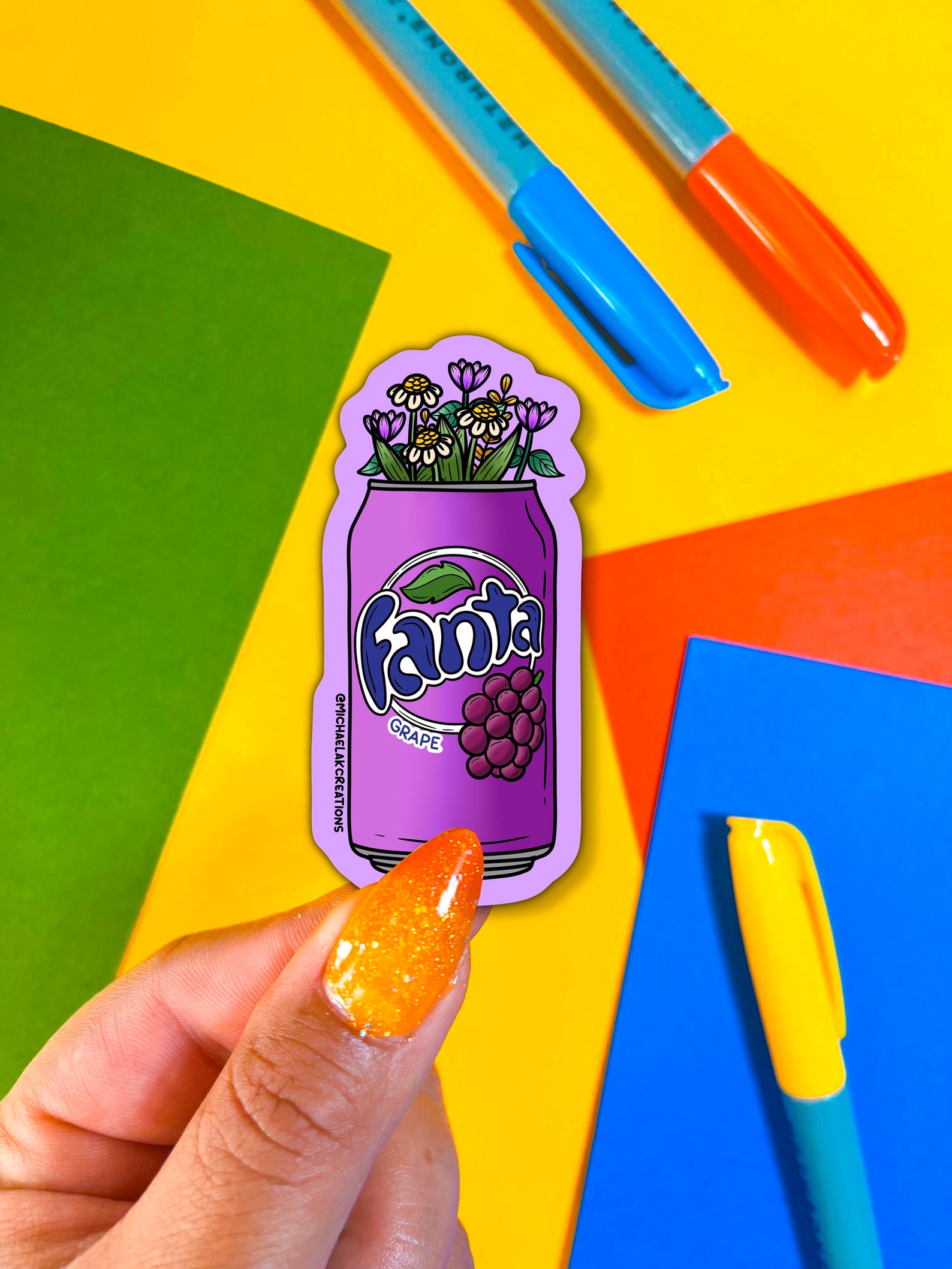 Grape Soda Sticker,stickers for Hydroflask,laptop Sticker,cute Car ...