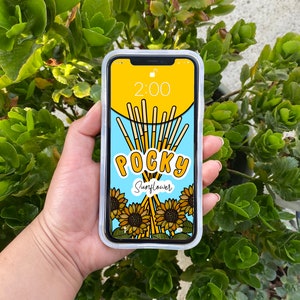 Pocky Phone Wallpaper | flower pocky Wallpaper | Digital Download | IPhone wallpaper | Digital Phone Wallpaper