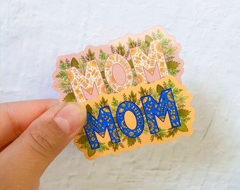 Mom Sticker | Mother Sticker| Stickers for Hydroflask | laptop stickers | Waterproof Stickers | Mother’s Day gift | Flower Stickers