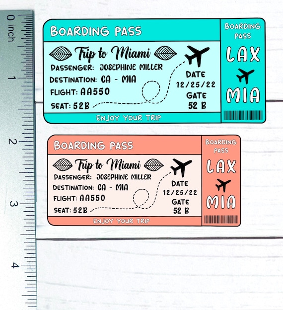 Boarding Pass Travel Stickers #10941 :: Vacation Stickers :: Scrapbooking  Stickers