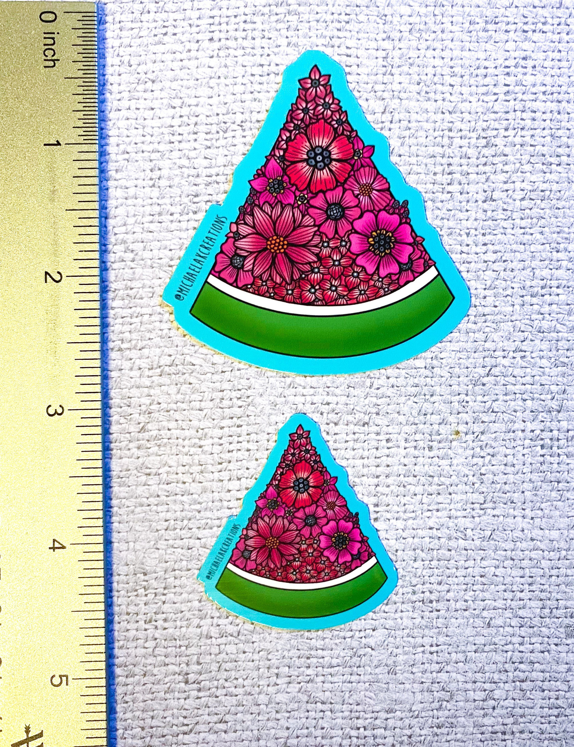 Sticker Watermelon Watermelon Sticker |stickers for Hydroflask | Floral Stickers | Laptop ...