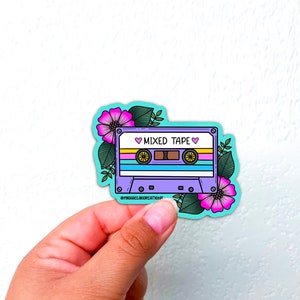 Mix tape Sticker | Mix tape Sticker | Cute Sticker| Stickers for Hydroflask | laptop stickers | Waterproof Stickers | Music Stickers