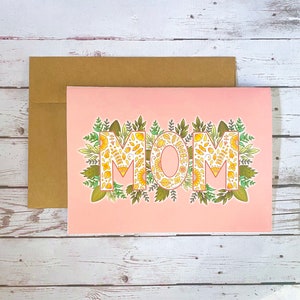 Floral Greeting Card | Mother’s Day Card | Mother’s Day gift | Mother’s Day | Greeting Card for mom