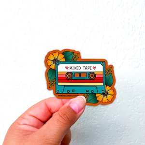 Mix tape Sticker | Mix tape Sticker | Cute Sticker| Stickers for Hydroflask | laptop stickers | Waterproof Stickers | Music Stickers