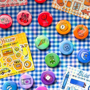 CHOOSE - Button Pack (3, 6, 10 buttons) | Cute Pin Pack | button pins | pin badge | Floral button | 1.5” buttons
