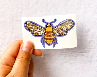 Bee Sticker | Flower Sticker| Stickers for Hydroflask | laptop stickers | Waterproof Stickers | Flower Stickers | small gift