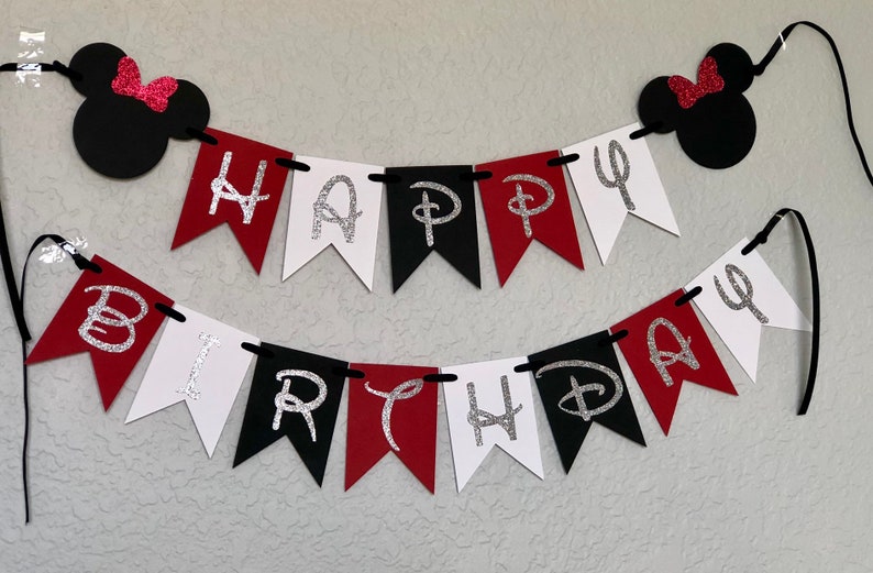 NEWBEER First Birthday Bunting Banner Baby Boy Party Decoration Blue