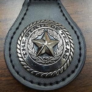State of Texas Seal Leather key chain SKU 1