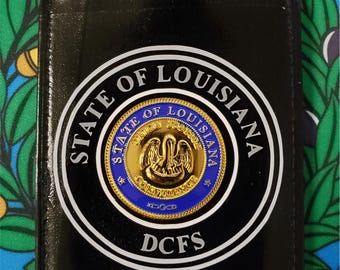 Louisiana Id badge holder