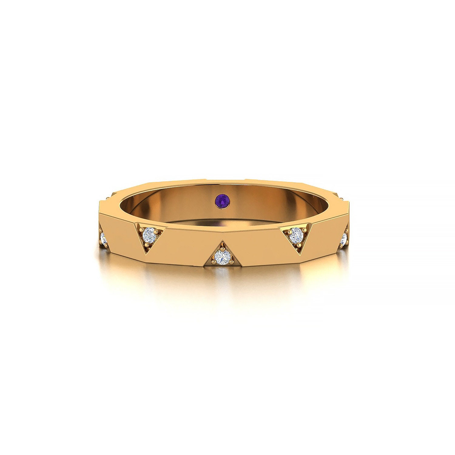 Handmade Jewelry AMAZE 14k 18k Solid Gold Couple Ring -  Israel