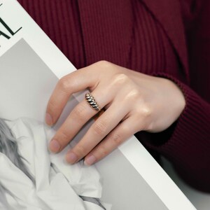 Personalized Minimalist Gold Ring