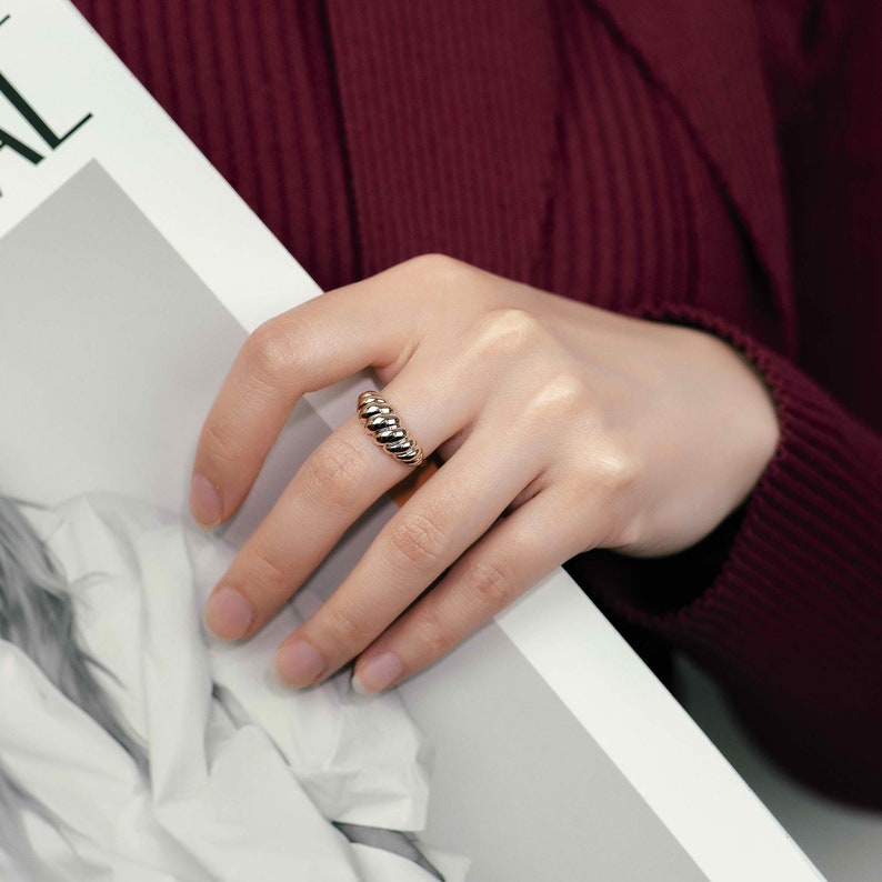 Personalized Minimalist Gold Ring