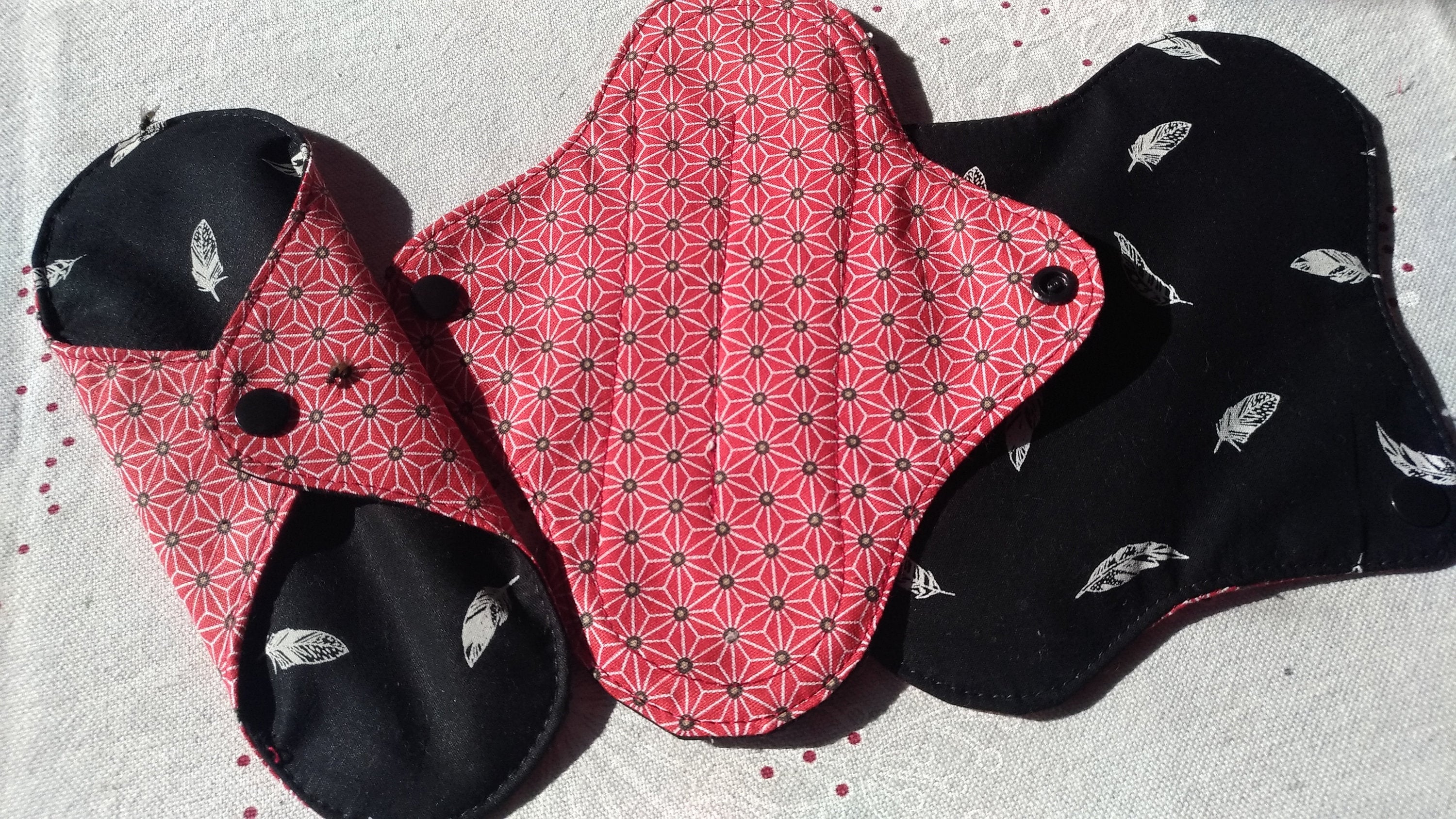 Lot of 3 washable sanitary towels Etsy