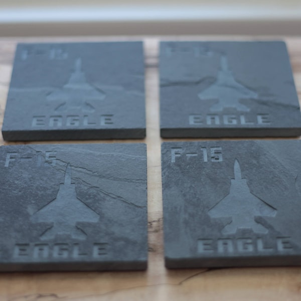 F-15 Slate Coasters, set of 4