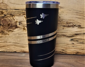 F-35 Lightning II Contrails Tumbler (Other aircraft also available)