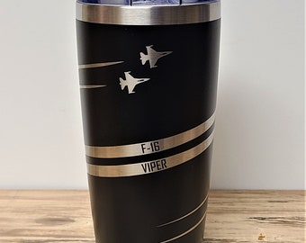 F-16 Viper/Falcon Contrails Tumbler (Other aircraft also available)