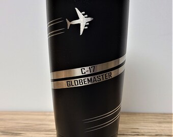 C-17 Globemaster Contrails Tumbler (Other aircraft also available)