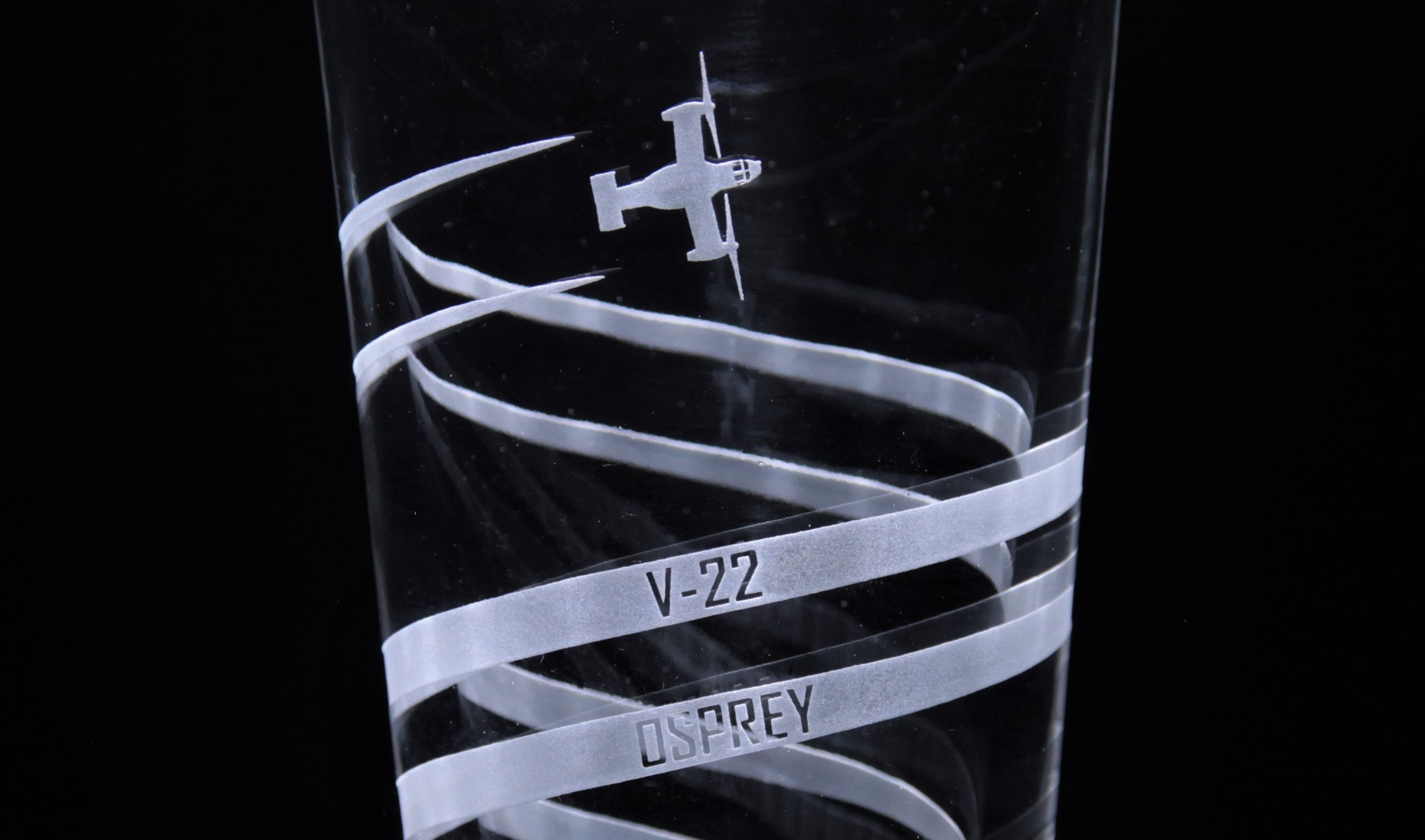 V22 Osprey Contrails Pint Glass Etsy