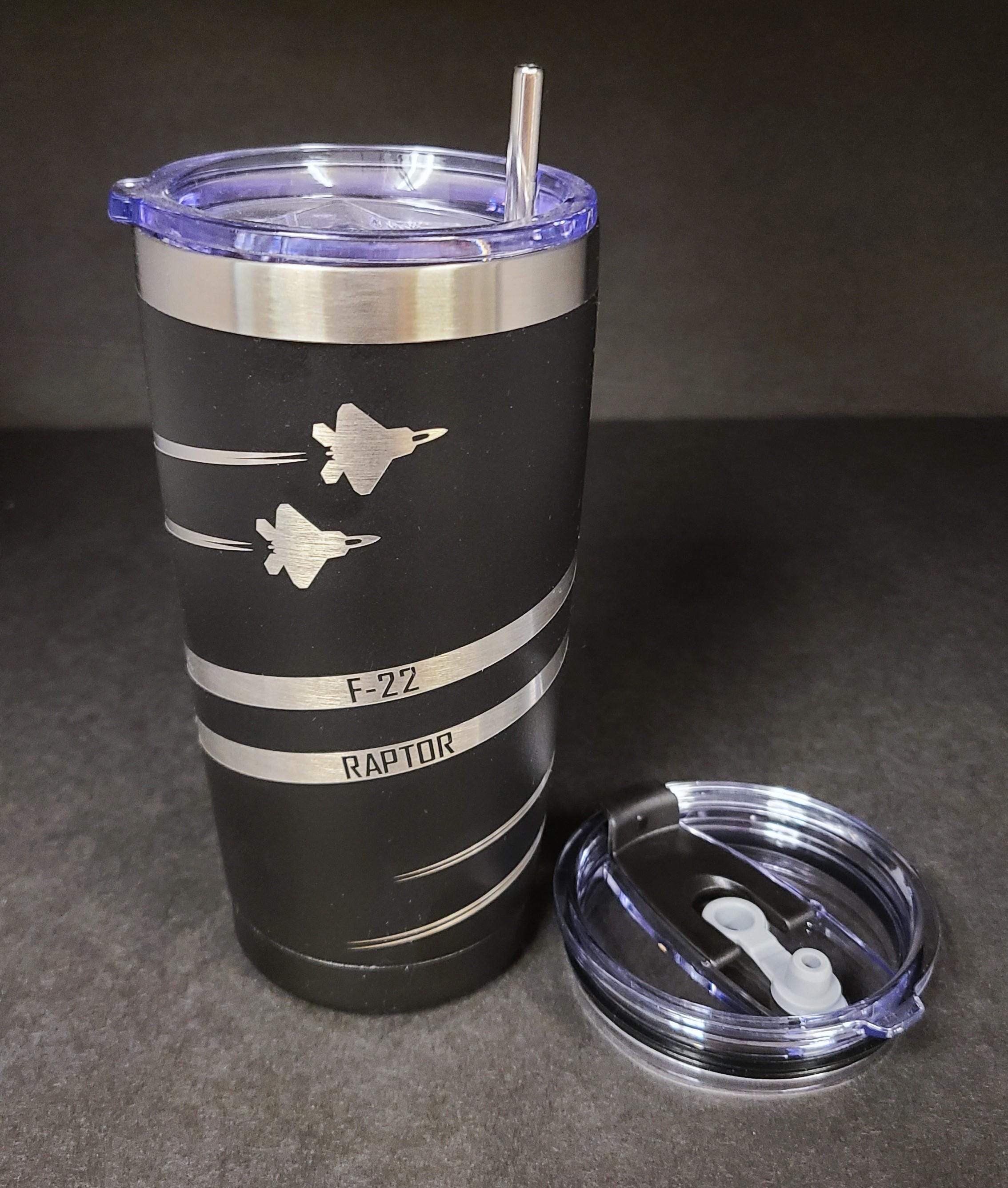F-22 Raptor Contrails Tumbler (Other aircraft also available)